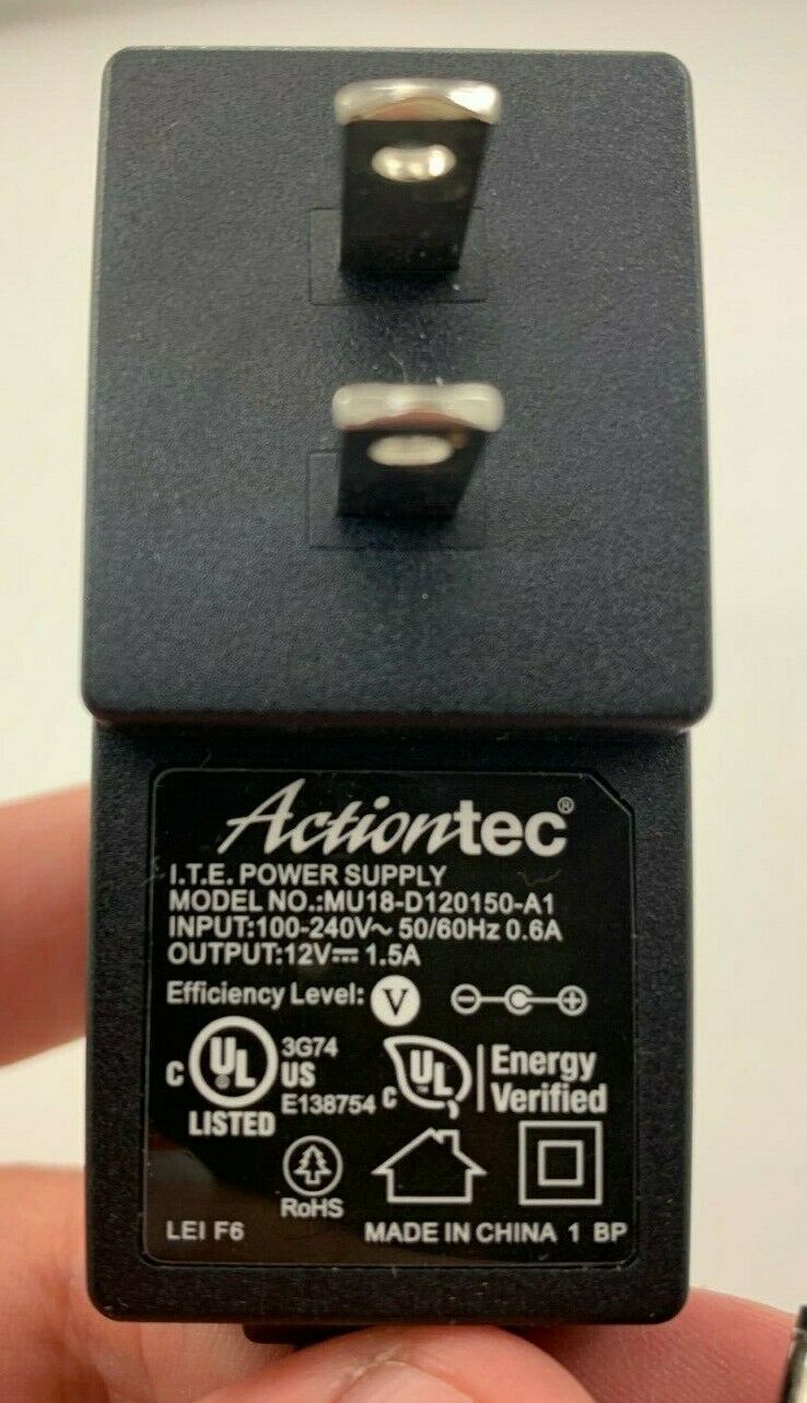 NEW Actiontec MU18-D120150-A1 Charger AC Adapter Power Supply 12V 1.5A 18W